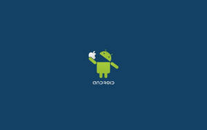 Funny Computer Android And Apple Wallpaper