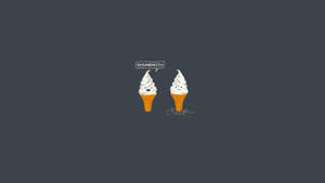 Funny Computer Ice Cream Cones Wallpaper
