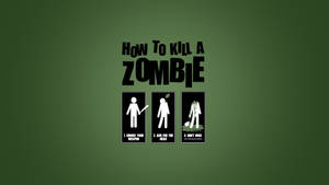 Funny Computer Zombie Instructions Wallpaper
