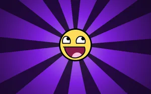 Funny Cute Face Emoji Purple Cool Wallpaper