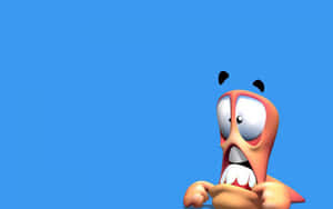 Funny Face Worms 3d Wallpaper