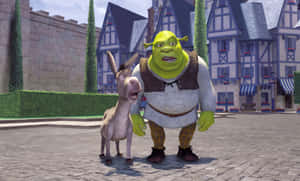Funny Shrek And Donkey Welcome To Duloc Wallpaper