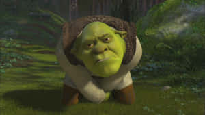Funny Shrek Hurting His Crotch Wallpaper