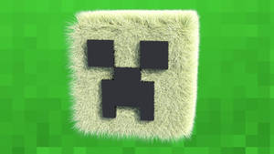 Furry Minecraft Creeper Head Wallpaper