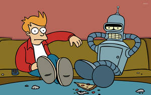 Futurama Fry And Bender Wallpaper