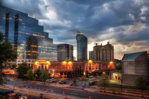 Futuristic Atlanta Cityscape Wallpaper