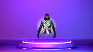 Futuristic Avataron Purple Backdrop Wallpaper