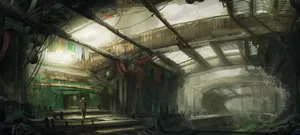 Futuristic Cityscape At Sunset Wallpaper