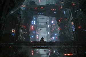 Futuristic_ Cityscape_ Night_ View.jpg Wallpaper