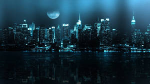 Futuristic Dark City Wallpaper