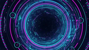 Futuristic Digital Art Desktop 4k Wallpaper