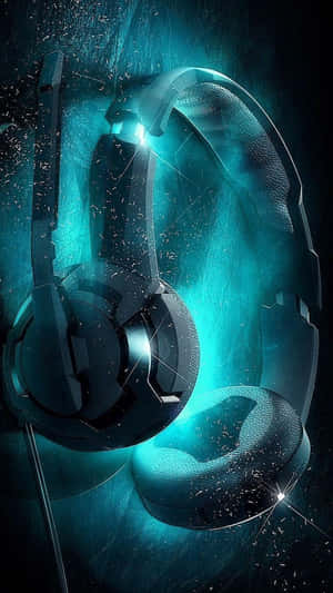 Futuristic Headphones Art Wallpaper