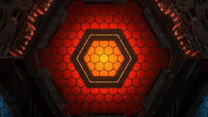 Futuristic Hexagon Pattern In 4k Resolution Wallpaper