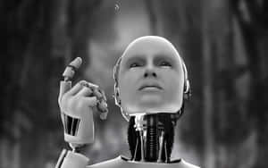 Futuristic Humanoid And Artificial Intelligence Wallpaper