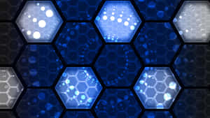 Futuristic Network Hexagons Wallpaper