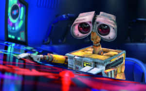 Futuristic Robot Character Desk Wallpaper
