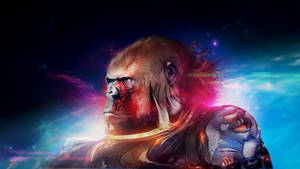 Futuristic Space Cool Gorilla Art Wallpaper