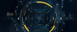 Futuristic Technology Interface H U D Wallpaper