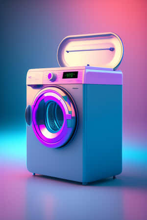 Futuristic Washing Machine Design Wallpaper