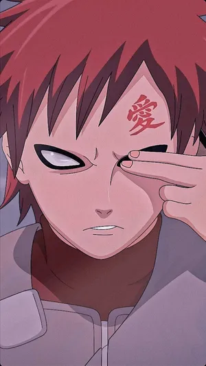 Gaara Of The Sand Showing Off The Power Of His Chakra. Wallpaper