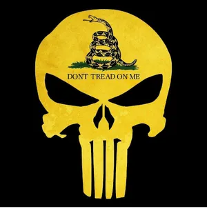 Gadsden Flag Deadly Skull Art Wallpaper