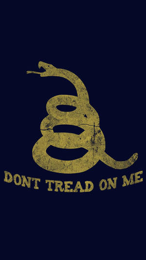 Gadsden Flag Don Tread On Me Black Wallpaper