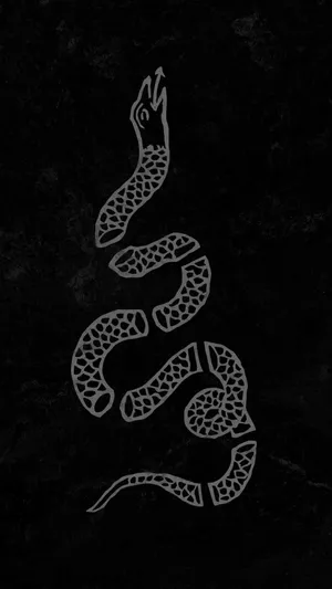 Gadsden Flag Rattle Snake Black Portrait Wallpaper