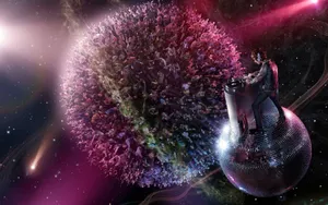 Galactic Disco Explosion Wallpaper