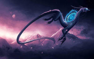 Galaxy Eastern Dragon Wallpaper