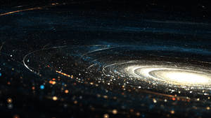 Galaxy Rings In Space Wallpaper