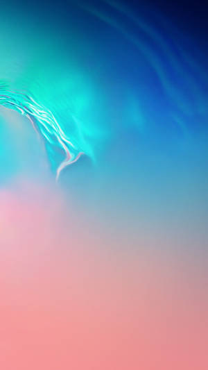 Galaxy S10 Abstract Pink Bright Blue Wallpaper