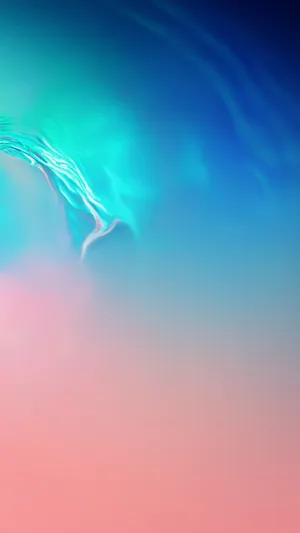 Galaxy S10 Abstract Pink Bright Blue Wallpaper