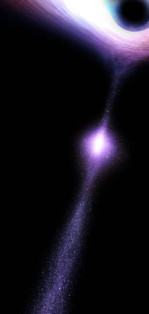 Galaxy S10 Massive Quasar Black Hole Wallpaper