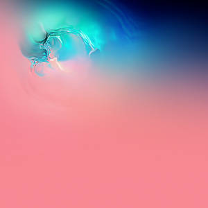 Galaxy S10 Pink Over Blue Wallpaper