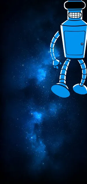 Galaxy S10 Plus Blue Bender Wallpaper