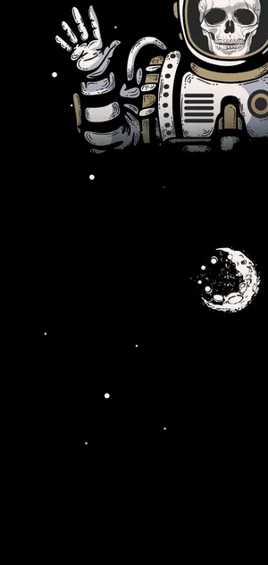 Galaxy S10 Plus Undead Astronaut Wallpaper