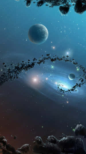 Galaxy S5 Planets On Space Wallpaper