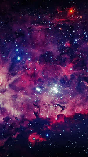 Galaxy S5 Stars Clouds Purple Wallpaper