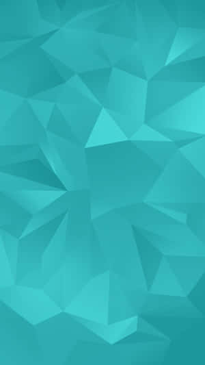 Galaxy S5 Turquoise Polygon Texture Wallpaper