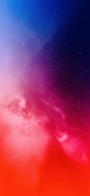 Galaxy Sky In Gradient Red Iphone Wallpaper