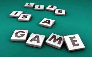 Game, Lettering, Letters, Life Wallpaper