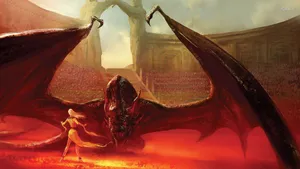 Game Of Thrones Fire Dragon Wallpaper