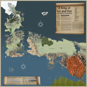 Game Of Thrones Map Legend Wallpaper