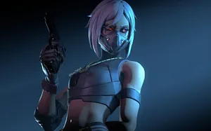 “game On! -fearless Fortnite Girl” Wallpaper