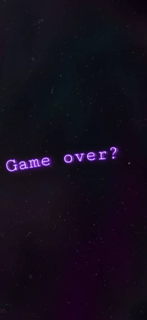 Game Over Black And Purple Aesthetic Wallpaper
