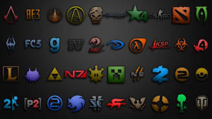 Gamer Logo Collection Wallpaper