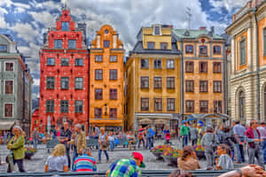 Gamla Stan Marketplace Wallpaper