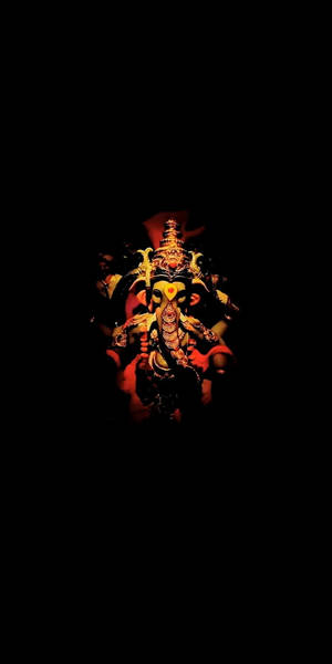 Ganesh Red Robes Iphone Wallpaper