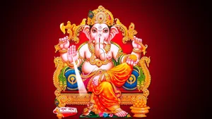 Ganpati Hd Illustration Wallpaper