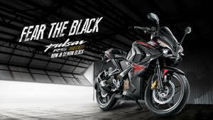 Garage With Pulsar Rs200 Wallpaper